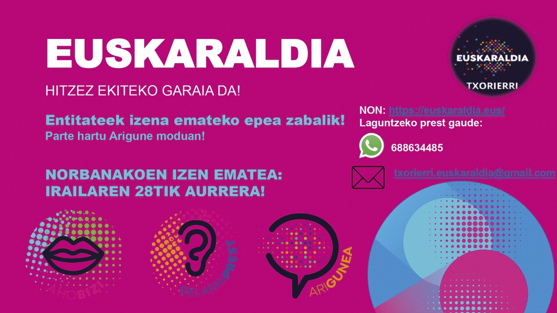 Berba egiteko prest!