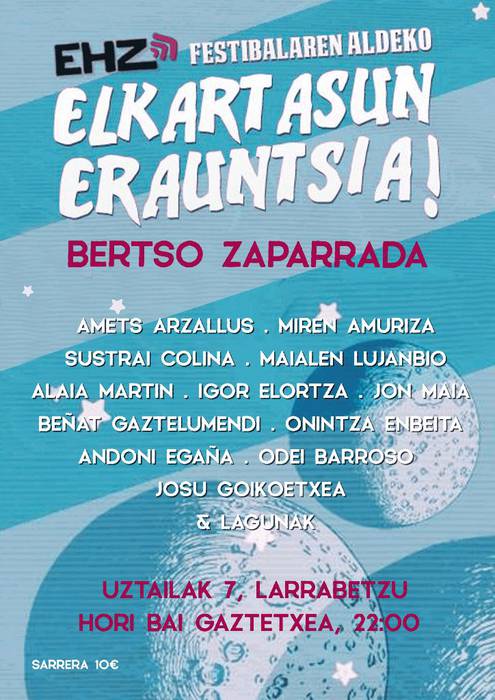 Bertso zaparrada, EHZren alde