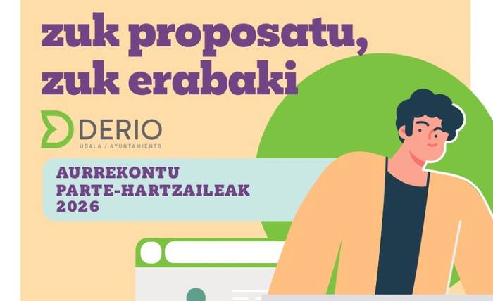 Derioko Udalak 2026ko aurrekontu parte-hartzaileetan bozkatu ahalko diren 5 proiektu finalistak aurkeztu ditu