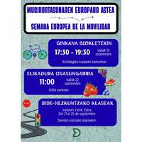 Mugikortasunaren Europako Astea: ginkana bizikletekin