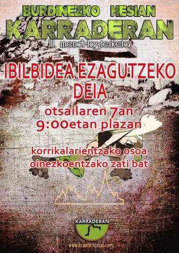 BH Karraderan lasterketaren ibilbidea ezagutzeko irteera