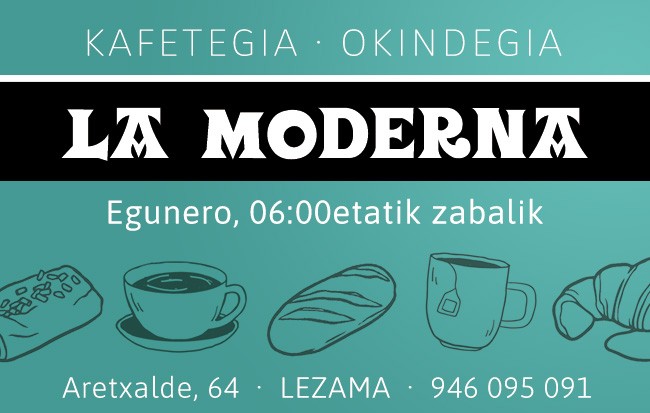 Kafetegia Okindegia La Moderna logotipoa