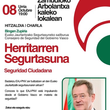 Bingen Zupiriaren 'Herritarren segurtasuna' hitzaldia