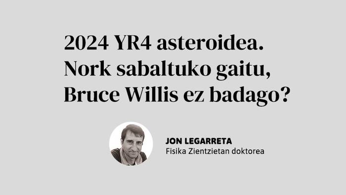 2024 YR4 asteroidea. Nork salbatuko gaitu, Bruce Willis ez badago?