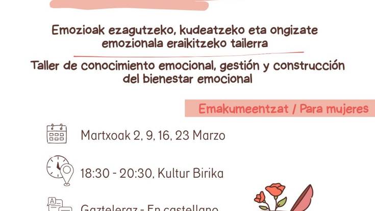 'Zaindu zure emozioak, zaindu zeure burua' tailerra