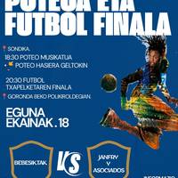 Aztarnak antolatuta poteoa eta futbol finala