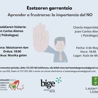 'Ezetzaren garrantzia' hitzaldia