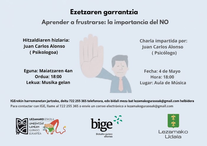 'Ezetzaren garrantzia' hitzaldia