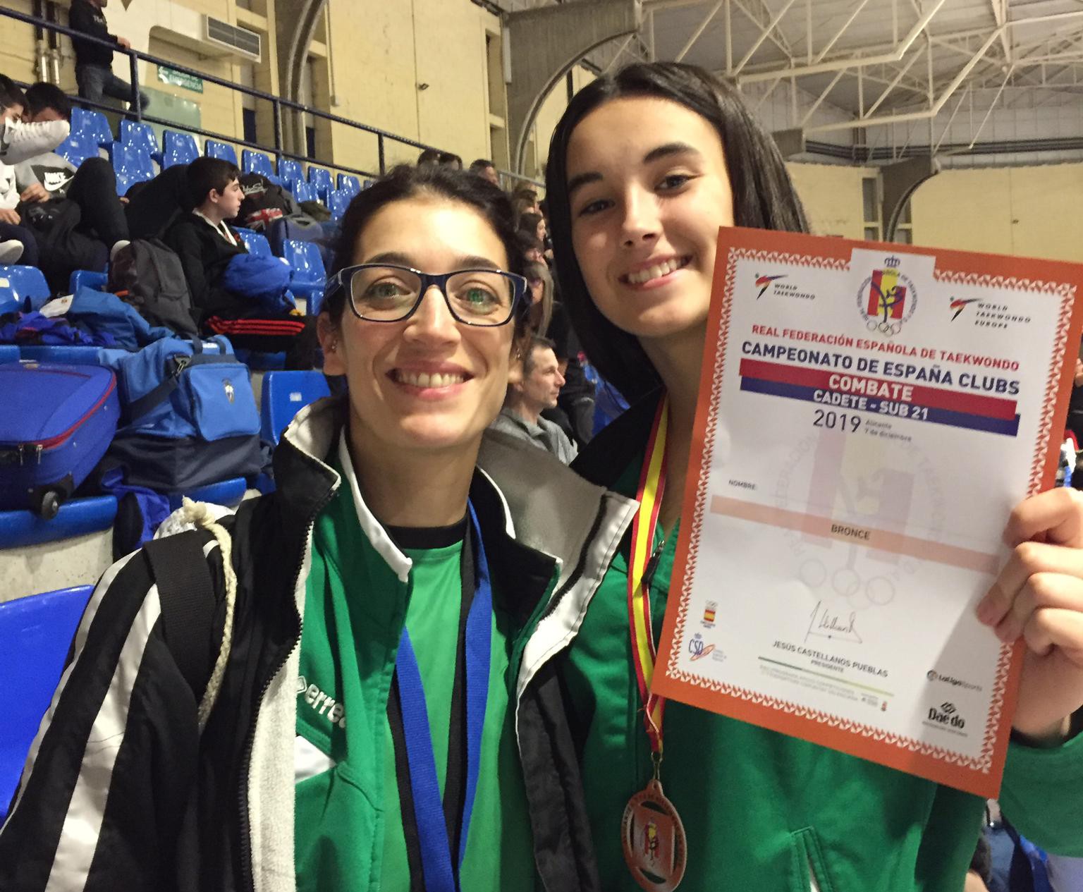 Ismene Pico derioztarrak brontzezko domina lortu du Espainiako Taekwondo Txapelketan