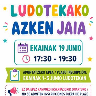 Ludotekako azken jaia