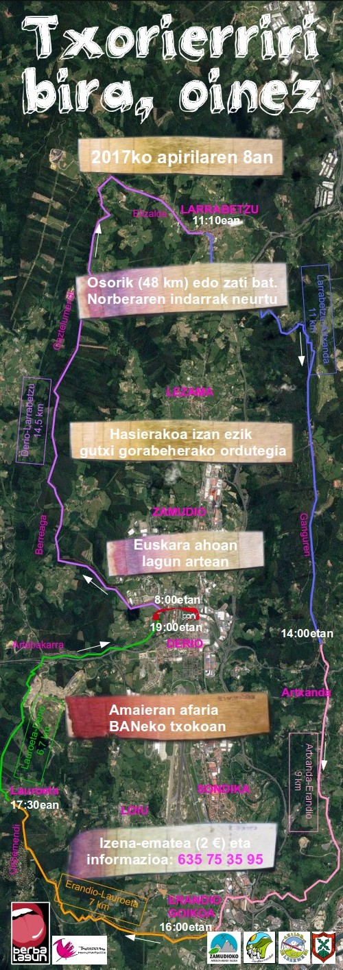 Txorierriri bira. oinez