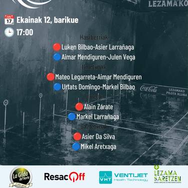 Lezama Pelota Klubeko harrobiko finalak