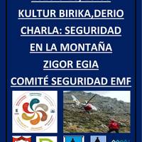 'Seguridad en la montaña' hitzaldia