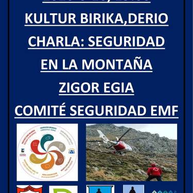 'Seguridad en la montaña' hitzaldia
