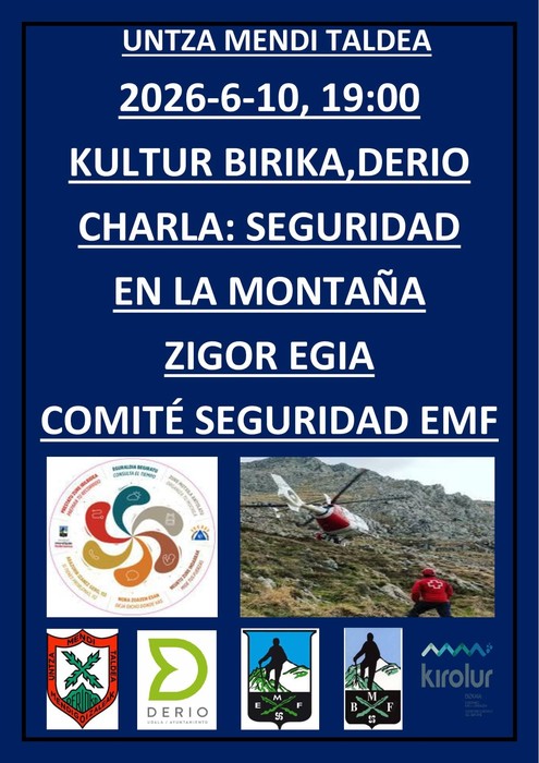 'Seguridad en la montaña' hitzaldia