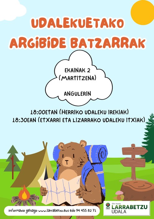 Udalekuetako argibide batzarra