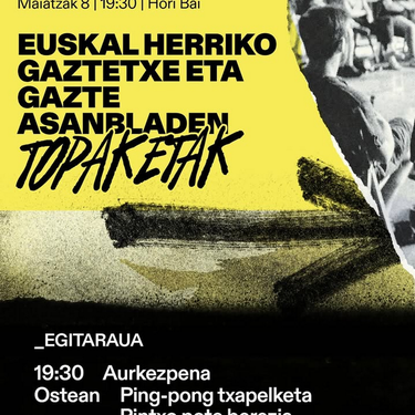 Gaztetxe eta Gazte Asanbladen topaketaren aurkezpena