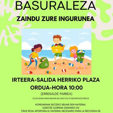 Gurutze Gorriaren basuraleza irteera