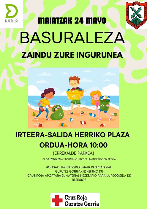 Gurutze Gorriaren basuraleza irteera
