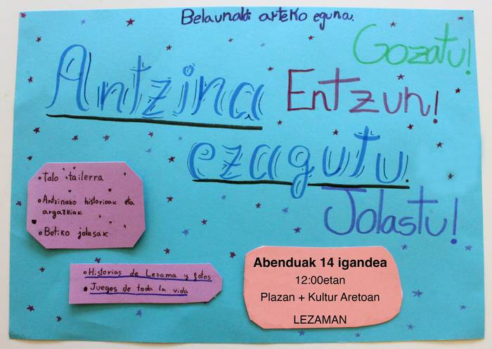 Belaunaldi arteko Eguna domekan Lezaman