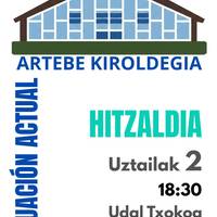 EH Bilduren Artebe kiroldegiaren inguruko hitzaldia