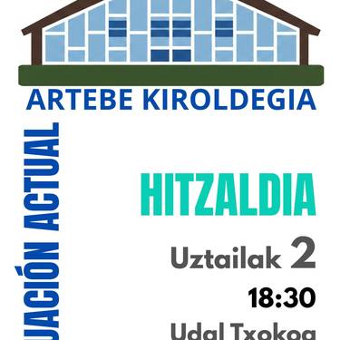 EH Bilduren Artebe kiroldegiaren inguruko hitzaldia