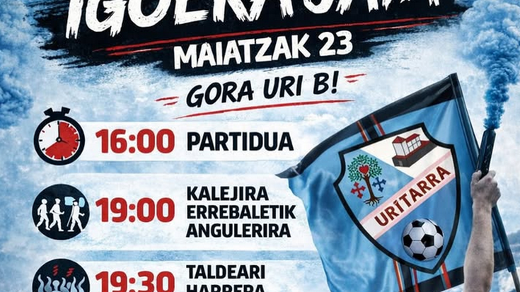 Uritarra B taldearen igoera jaia