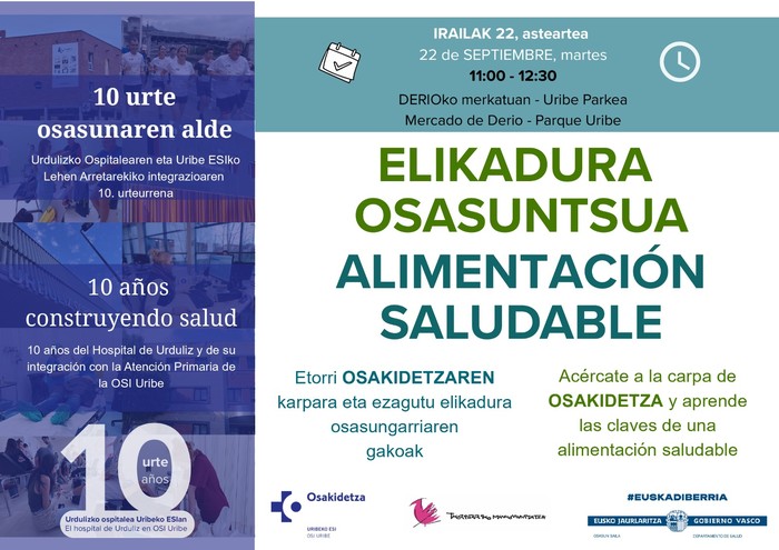 Osakidetzaren 'Elikadura osasuntsua' postua