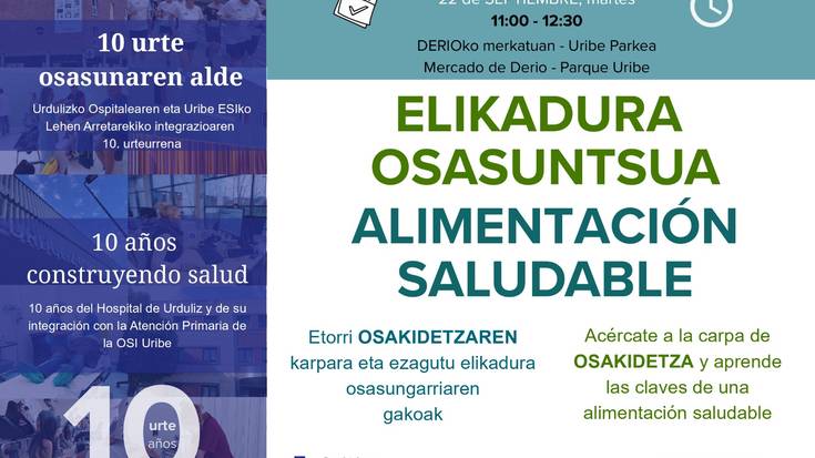 Osakidetzaren 'Elikadura osasuntsua' postua