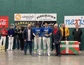 Amiano eta Uriondo, lehen mailako txapeldunak Lezaman; Uriarte eta Elorz, promesen kategoriakoak