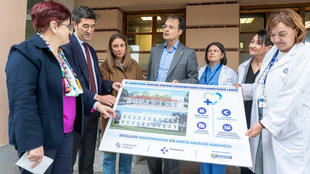 Irailean hasiko dira Sondikako osasun zentroa eraberritzeko eta handitzeko obrak