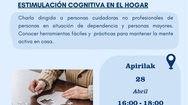 'Estimulazio koginitiboa etxean' hitzaldia