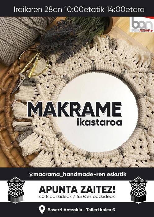 Makrame ikastaroa