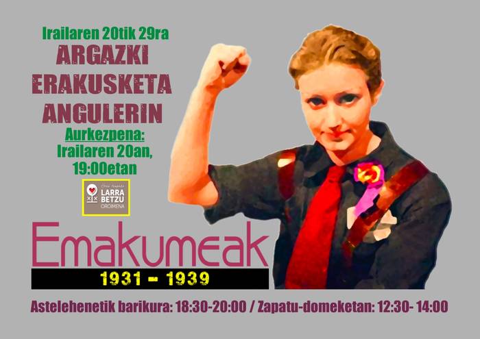 `Emakumeak 1931-1939´ argazki-erakusketa Larrabetzun