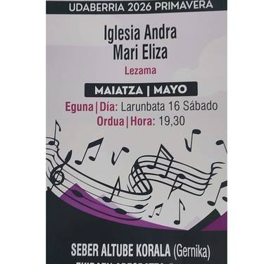 BBK abesbatzen udaberriko kontzertua