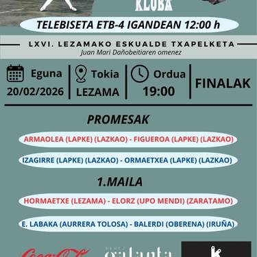 66. Lezamako eskupilota txapelketako finalak