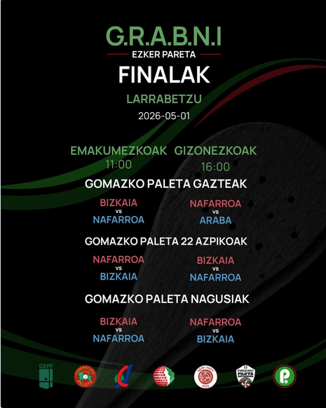 GRABNI Txapelketako gomazko paletako finalak