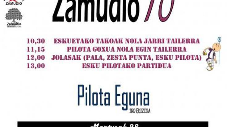 Pilota bultzatu nahi dute Zamudion 