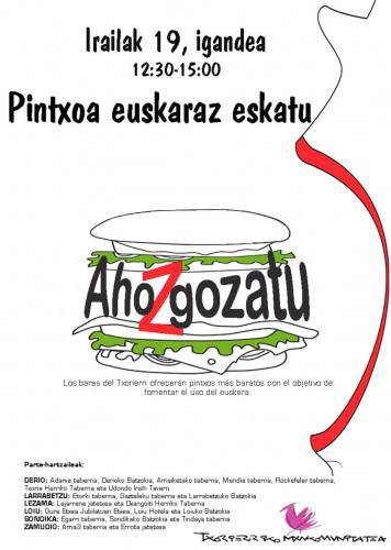 Pintxoa euskaraz eskatu eta ahoz gozatu!