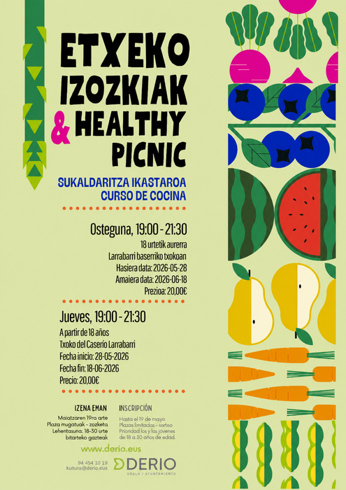Etxeko izozkiak egiteko sukaldaritza tailerra