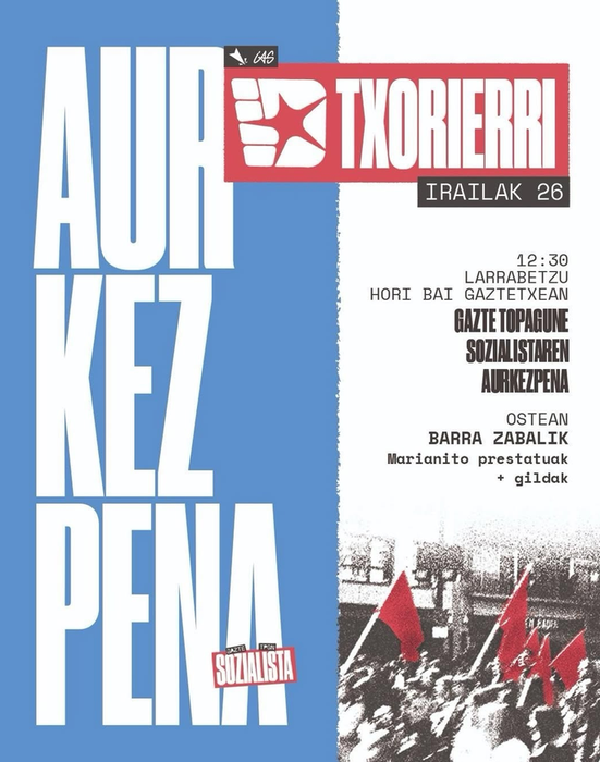 Gazte Sozialista Topagunearen aurkezpena