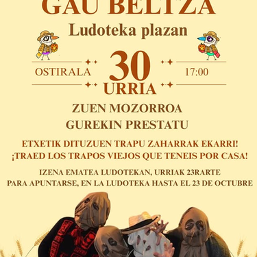 Gau beltza: mozorroa prestatu