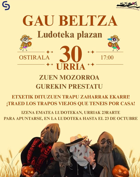 Gau beltza: mozorroa prestatu