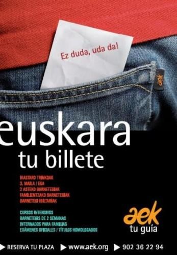 udan euskara ikasteko aukera  zabalik AEKn