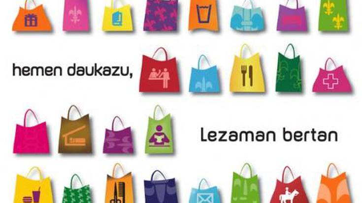 Lezamako udala bertako saltokiak sustatzen dabil