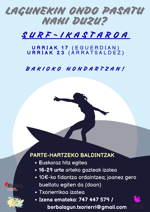 Surf ikastaroa, Bakion