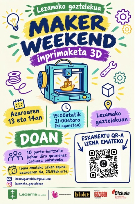 3D inprimaketa tailerra