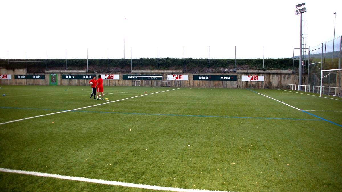 Basozabal futbol zelaiko belarra aldatu dute