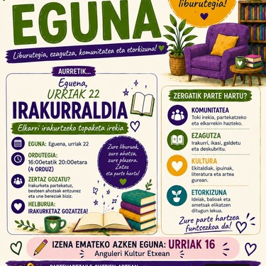 Liburutegien eguneko irakurraldia