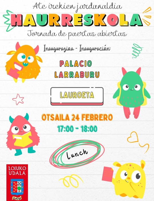 Haurreskolako ate irekien jardunaldia